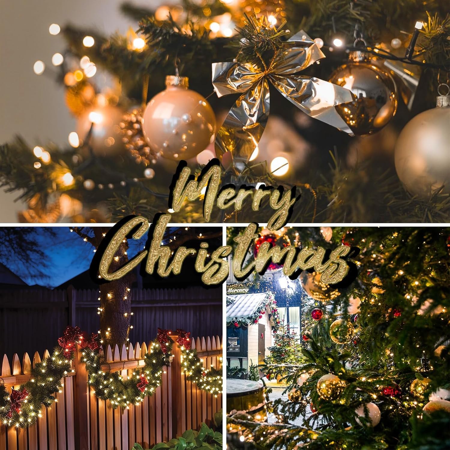 Connectable 240LED 88Ft 13Modes Christmas Lights Outdoor Indoor | Extendable Green Wire Christmas String Lights with Timer | Twinkle Fairy Light Plug in for Xmas Tree Garden Decor Party (Warm White) - Image 3