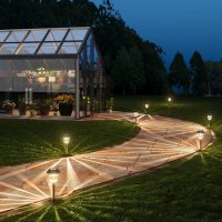 XMCOSY+ Solar Pathway Lights Outdoor - 6 Pack Solar Garden Lights, 10-40 LM Dimmable Solar Lights Outdoor Waterproof Auto On/Off IP 65 Solar Powered Landscape Lighting for Patio Walkway Driveway - Image 8