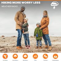 Wishouse Walkie Talkies for Adults Long Range-Rechargeable 4 Pack 2 Way Radios, Hiking Accessories Camping Gear Xmas Birthday Gift for Kids Family with Lamp,SOS Siren,NOAA Weather Alert,Easy to Use - Image 5
