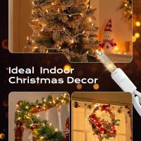 Brightown Christmas String Lights, 100-Count 26.5ft Clear Incandescent Bulb Mini Lights for Indoor Holiday Decor, Christmas Tree Garland Wedding Party Multi-Use Decoration, White Wire - Image 4