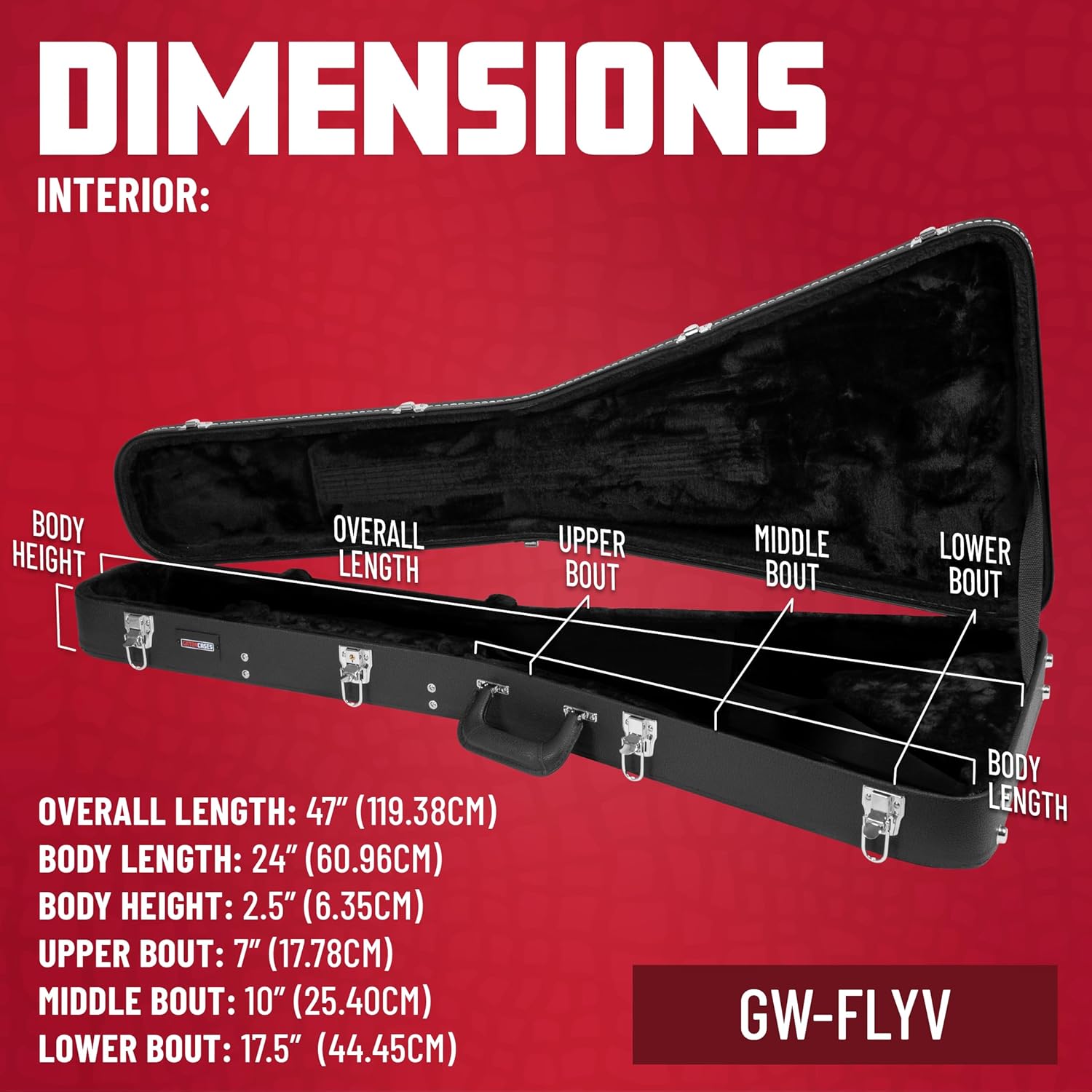 Gator Flying V Deluxe Wood Case - Image 6