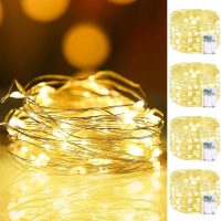 4Pack 80FT 240LED Fairy Lights Battery Operated with Remote & Timer | 8 Modes Twinkle String Lights Battery Powered Indoor Outdoor Waterproof for Bedroom Wedding Classroom Christmas Décor - Image 7