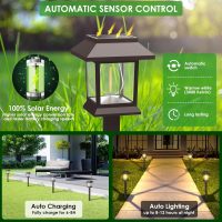 Solar Pathway Lights Outdoor, 12 Pack Upgraded LED Waterproof Solar Outdoor Lights, Outside Driveway Garden Landscape Walkway Path Yard Lawn Decor - Image 3