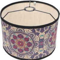 Uonlytech Drum Lamp Shade, Vintage Mandala Printing Lampshade Chandelier Light Cover Replaceable Light for Table Floor Pendant Lamps, 30X20CM - Image 9