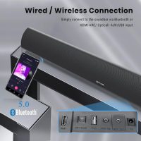 Sound Bar, Bestisan 80W Home Theater Soundbar System with HDMI-ARC Function, Wired and Wireless Bluetooth 5.0 Audio Speaker (Treble/Bass Adjustable,34-Inch, Wall mountable) - Image 4
