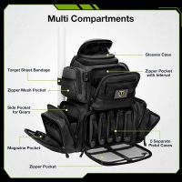 TIDEWE Tactical Range Backpack Bag for Gun and Ammo with Pistol Case - Image 3