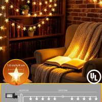 Twinkle Star 100 LED Star String Lights, 33FT Plug in Fairy String Lights Waterproof, Extendable for Indoor, Outdoor, Wedding Party, Christmas Tree, New Year, Ramadan, Garden Decoration, Warm White - Image 5