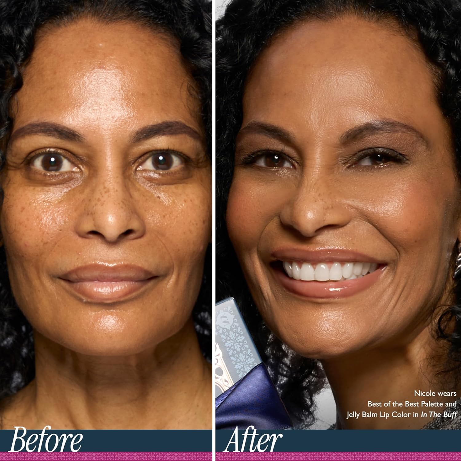 LAURA GELLER NEW YORK Own Your Age Boxed Makeup Collection | Amazon Exclusive - Giftable Makeup Set with All-in-One Face Palette, Hydrating Lip Color Balm and Retractable Travel Friendly Kabuki Brush - Image 3