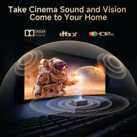 4K Projector with Netflix& Dolby Audio, 1200ANSI Auto Focus&6D Keystone Kogata Smart Projector with Built in Apps Outdoor Movie Proyector with WiFi 6 Bluetooth for Home Theater UPGRADE - Image 4