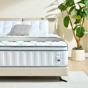 Full Size Mattress, 12 Inch Full Mattress in a Box, Cooling Memory Foam and Individual Pocket Springs for Motion Isolation & Edge Support, Medium Firmness for Pressure Relief