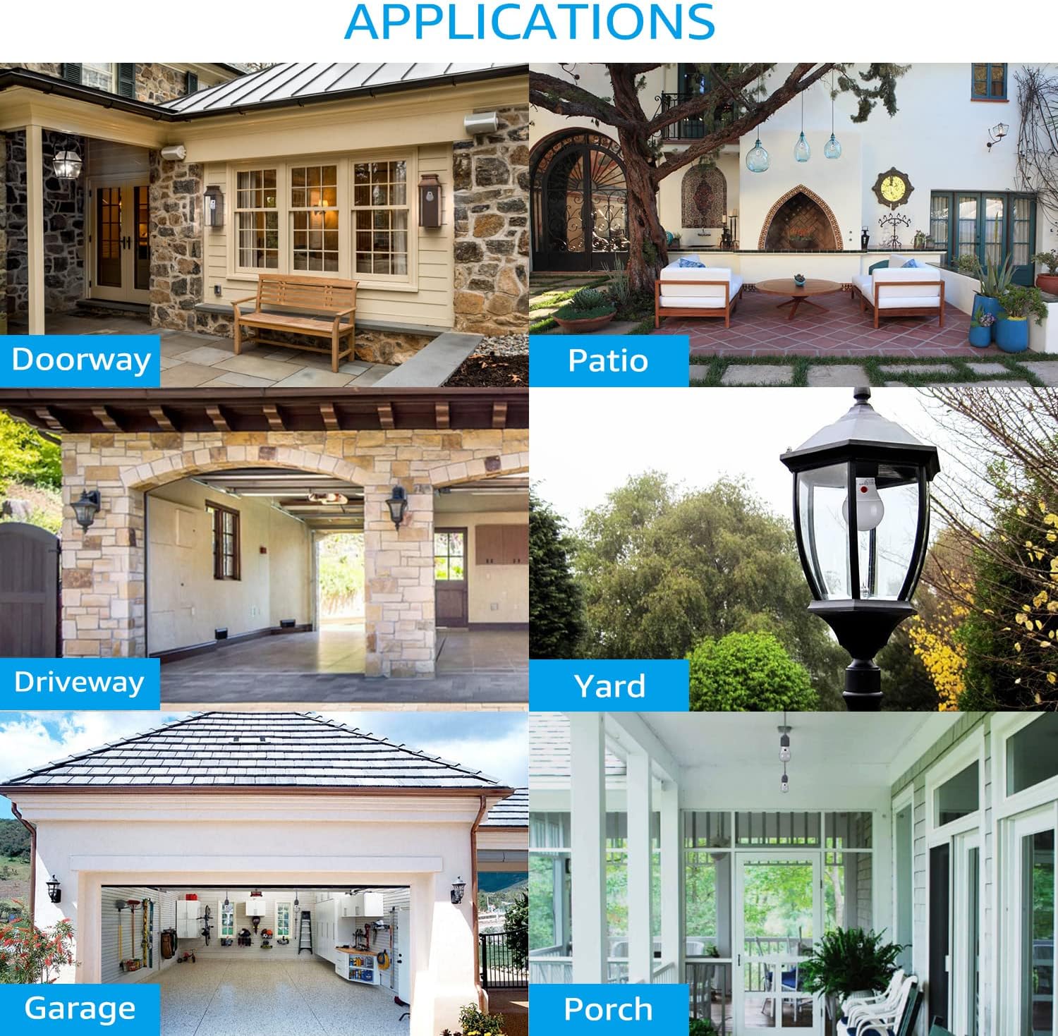 TORCHSTAR Dusk to Dawn Light Bulbs Outdoor, Sensor A19 LED Light Bulb, Auto on/Off Photocell Automatic for Outdoor Lighting, 5000K, Pack of 4 - Image 8