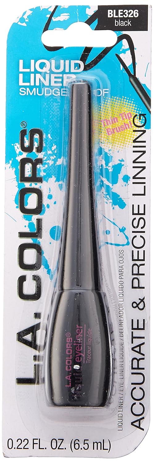 L.A. COLORS Thin Tip Liquid Liner (carded), Black CBLE326 - Image 2