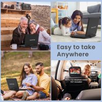 WONNIE 16.5" Portable DVD Player with 14.1" Large HD Swivel Screen, 6 Hours Rechargeable Battery, DVD Player Portable Support MP4, MKV Video & USB/SD Card/Sync TV, High Volume Speaker, All Regions - Image 7