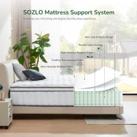 Full Size Mattress, 12 Inch Full Mattress in a Box, Cooling Memory Foam and Individual Pocket Springs for Motion Isolation & Edge Support, Medium Firmness for Pressure Relief - Image 3