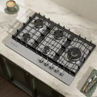 Empava Gas Cooktop 30 Inch, 5 SABAF Sealed Burners Made in Italy, Stove Top Bulit-in Ion Flame Ignition, NG/LPG Convertible CSA Approved, Stainless Steel, Ideal for Kitchens,Apartments - Image 3