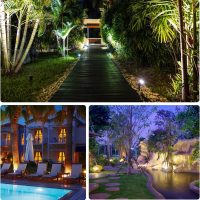 5W Low Voltage Landscape Lights Outdoor 12V AC/DC LED Landscape Lighting 3000K Warm White Waterproof Garden Spotlights 500LM COB Landscape Pathway Lights for Yard,Tree (8Pack with Connectors) - Image 7