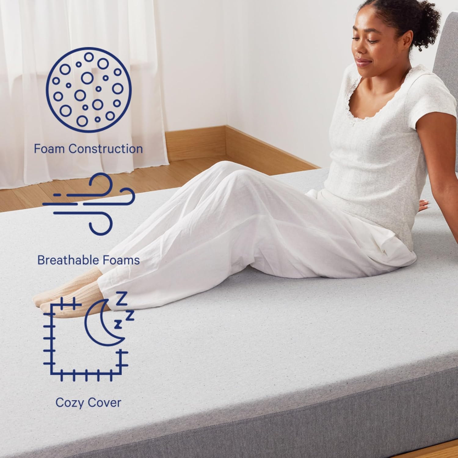 Casper Sleep Element California King Mattress - Medium Feel - Motion Isolation - Breathable, Cooling Memory Foam - 100-Night Trial - CertiPUR-US - Image 4