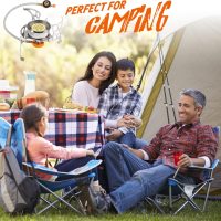 Camping Stove with Fuel Canister Adapter Portable Collapsible Gas Stove with Piezo Ignition-3900W-Lightweight-Windproof-Butane Adapter Camping and Backpacking Mini Stove Kit for Hiking - Image 6