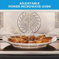 Midea 4-in-1 Multifunctional Microwave Steam Oven, Combo Air Fryer, Steamer & Microwave Oven, 32 Auto Functions, Adjustable Power and Temperature, Color Screen Touch Control, 0.9CU.FT./23L - Image 3