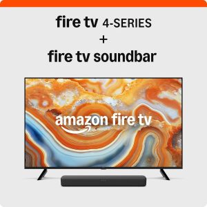 Amazon Fire TV 50" 4-Series, 2024 release, with Fire TV Soundbar