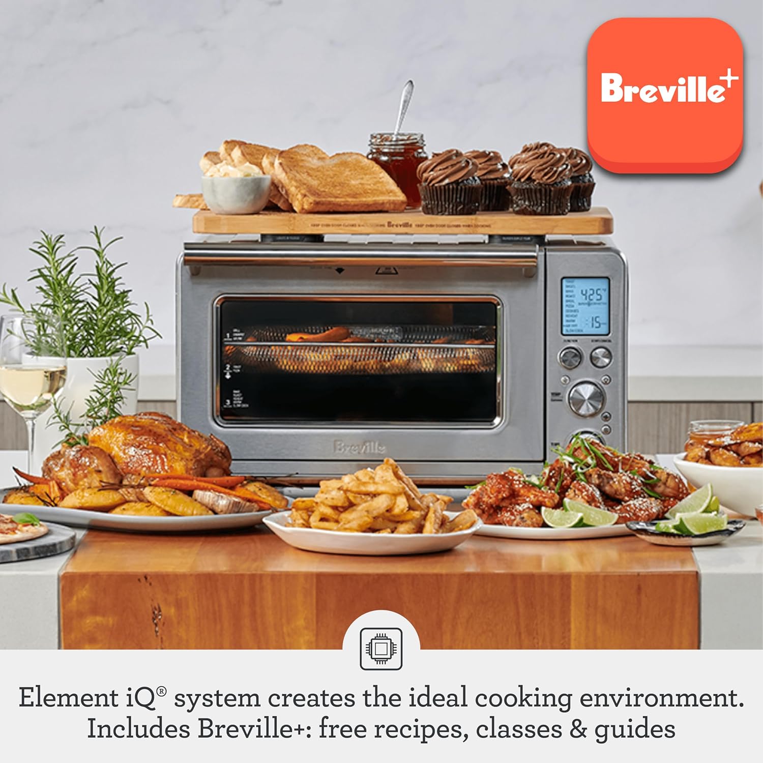 Breville BOV860BTR Smart Oven Air Fryer and Convection Oven, Black Truffle - Image 2