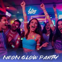 Glow in the Dark Tattoos 172 PCS – Glow in the Dark Party Supplies, Neon Body Paint Be UV Blacklight Reactive Face Temporary Tattoos for Adults, Teens | Neon Accessories, Party Favors & Decorations - Image 5
