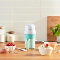 DASH My Pint Ice Cream Maker Machine (Aqua): Multi-Purpose Soft Serve Ice Cream Machine for Homemade Gelato, Sorbet, Frozen Yogurt, Includes Mixing Spoon, Easy to Clean and Store - Image 2