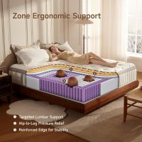 Queen Mattress, 12 inch Queen Size Cool Memory Foam Mattresses for Pressure Relief, Medium Firm Hybrid Mattress in a Box, CertiPUR-US Certified - Image 2