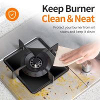 Stove Burner Covers for Gas Stoves (8 Pack) – Non-Stick, Heat-Resistant Gas Range Protectors, PTFE Liners for Kitchen Cleaning, Easy-to-Cut Stove Top Covers, BPA-Free, 10.6" x 10.6" - Image 5