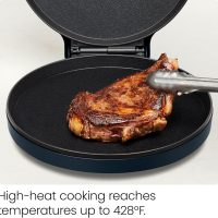 Chefman Everything Maker & Pizza Oven – 1440W Countertop Electric Pizza Maker with 12” Nonstick Cooking Plates, Plus Makes Quesadillas, Omelettes and More, with Indicator Lights and Vertical Storage - Image 5