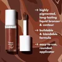 e.l.f. Camo Liquid Bronzer & Contour, Silky Highly Pigmented Formula, Creates a Long-Lasting Bronzed Glow & Natural Look, Vegan & Cruelty-Free, 2 Fair/Light - Image 4