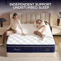 King Mattress, 14 Inch King Size Hybrid Mattress in a Box, Medium Firm Memory Foam mattress, with Individual Pocket Springs, Upgrade Zoned Support, Motion Isolation&Pressure Relief, CertiPUR-US - Image 7