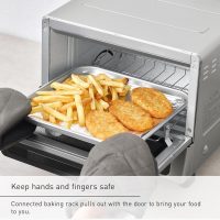 Panasonic FlashXpress Toaster Oven Countertop, 4-Slice Compact Size w/Double Infrared Heating, PFAS-free, 6 Auto Cook Options & Precise Temperature Control, 1300W - NB-G200P (Stainless Steel) - Image 8