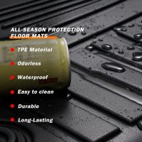 KUST Floor Mats for Honda HR-V 2023-2025 2026, Cargo Mat Floor Liners Back Seat Mats for HRV Accessories, All Weather Protection TPE Rubber Rear Trunk Mat High Edge (Full Set Mats) - Image 9