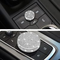 TOMALL Bling Center Console Multimedia Knob Button Cover Compatible with Cadillac CT5 CT6 XT4 XT5 XT6 Crystal Media Button Cover Trim Bling Interior Modification Trims for Car Accessories - Image 6
