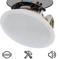 Herdio 6.5'' Bluetooth in Wall in Ceiling Speakers 600W 2-Way Flush Mount Speakers System with Wall Amplifier Receiver for Home Theater Office Bathroom(2Pairs, Paintable-Grille) - Image 8