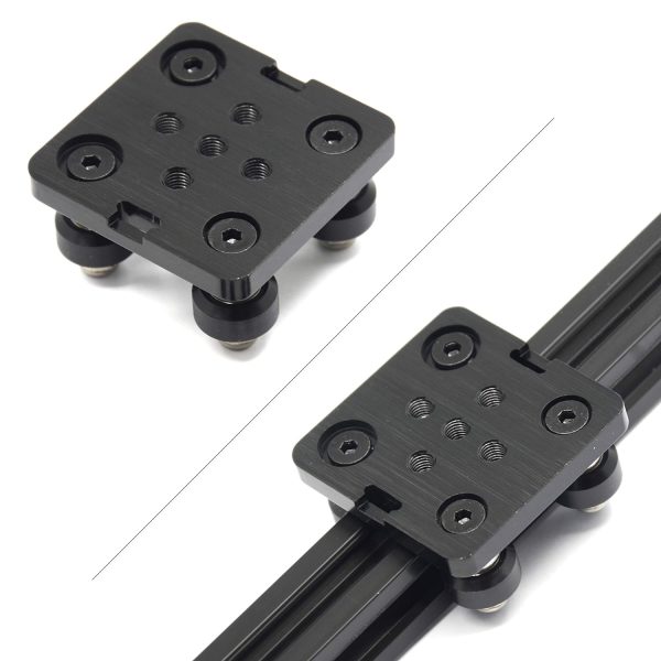 Small V-Wheel with Plate for 2020 Aluminum Profile for CNC and 3D Printer