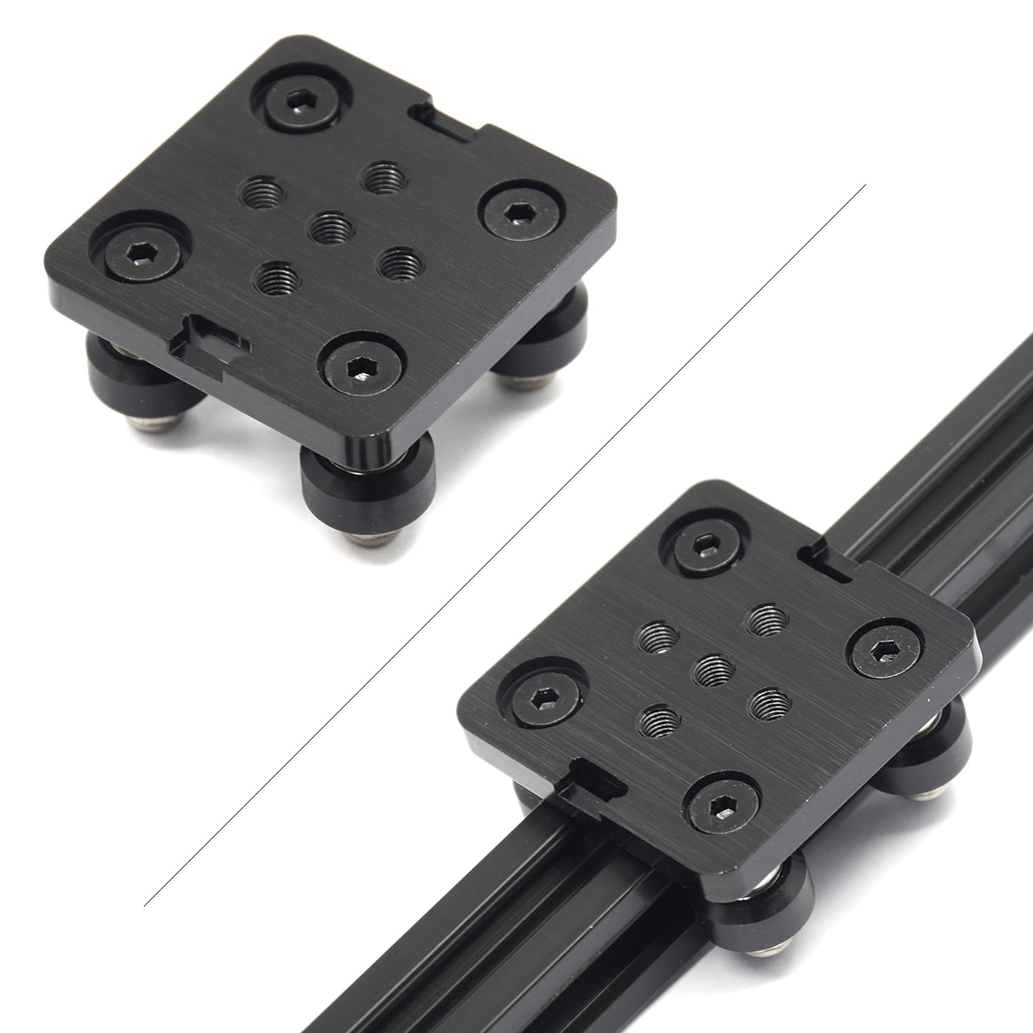 Small V-Wheel with Plate for 2020 Aluminum Profile for CNC and 3D Printer