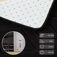 5x7 Black Washable Area Rug for Bedroom Living Room, Modern Geometric Shag Non-Slip Rugs, Fluffy Plush Soft Memory Foam Carpet for Kids Boys Room Nursery - Image 4