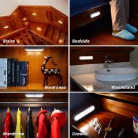 STAR-SPANGLED 3 Pack 7” Motion Sensor Lights Indoor Battery Operated, Stick on LED Light for Closet, Stairs, Under Cabinet, Warm White - Image 8