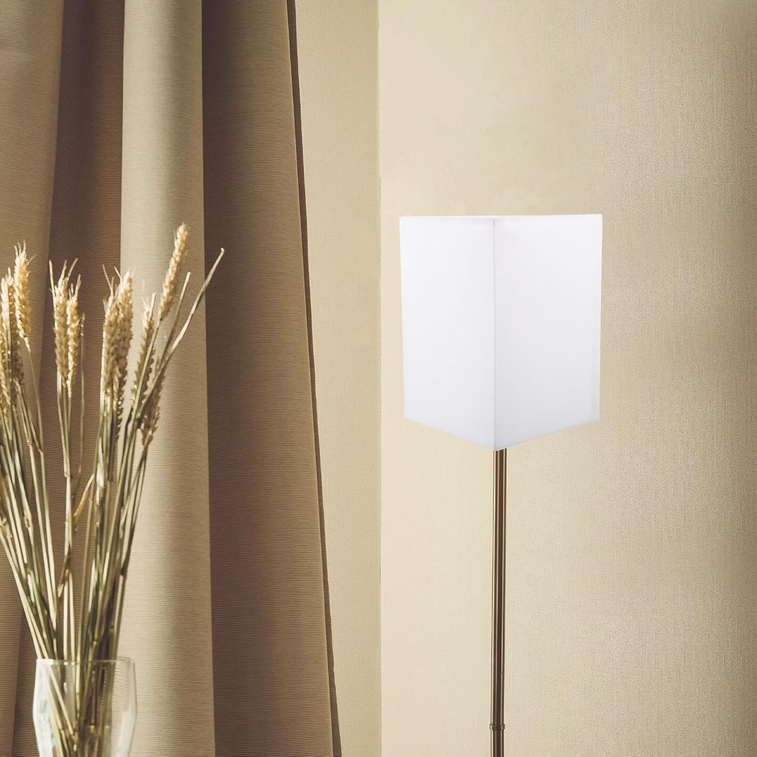 Lamp Shades for Table Lamps Square Shade E27 Rectangular Chandelier s Pendant Light Bulb Guard Clip On Cover Replacement - Image 2