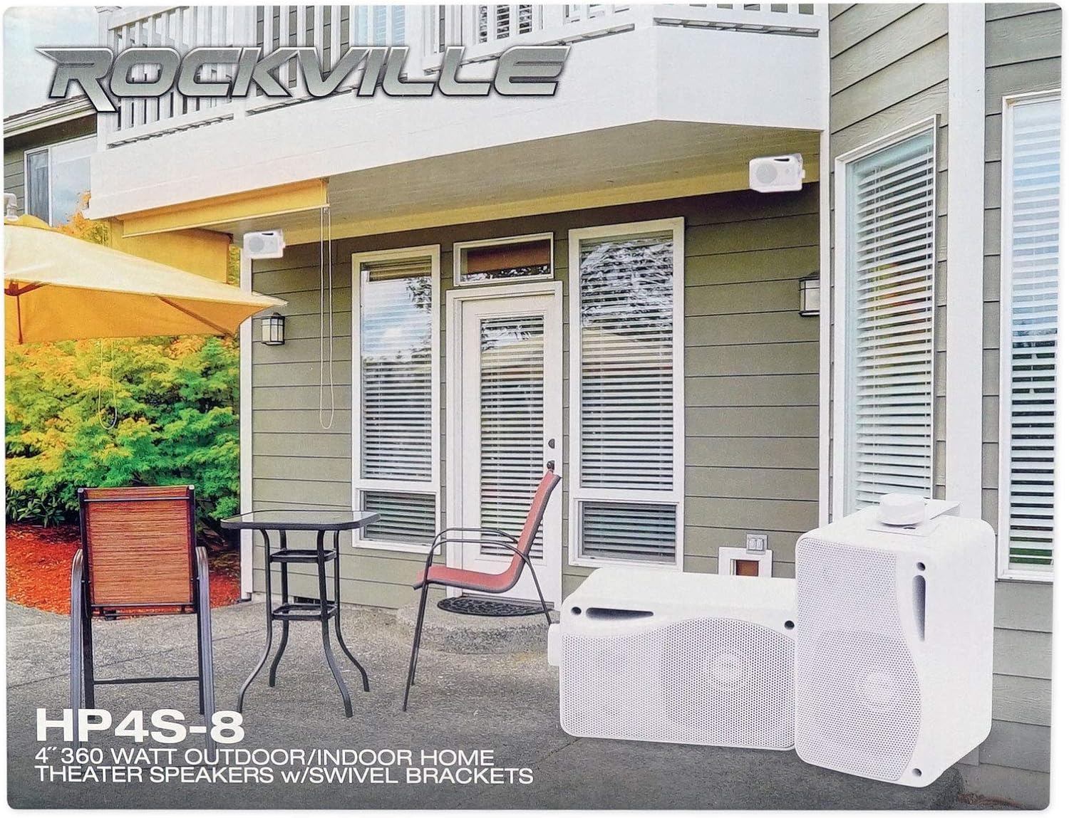 Rockville Hybrid Bluetooth Karaoke Home Theater System+(4) 4" Speakers+(2) Mics - Image 8