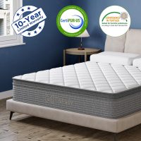 Queen Mattress,10 Inch Gel Memory Foam and Innerspring Hybrid Mattress in a Box with Individual Pocket Spring for Motion Isolation & Silent Sleep,CertiPUR-US,100 Nights Trial - Image 3