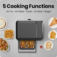 Chefman Air Fryer Toaster Oven Combo, 15 Qt. Countertop Oven for Quick & Healthy Meals, Bake, Broil, Air Fry, Toast, and Bagel Functions, 450°F Max Temp, 4 Slice Toaster Oven Air Fryer Combo - Image 3