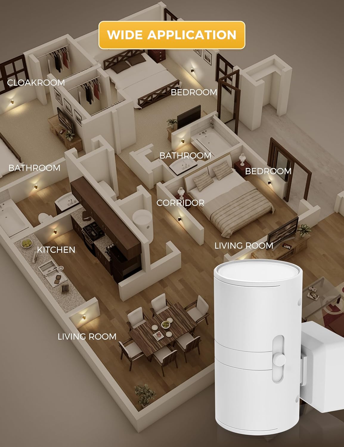 L LOHAS LED Night Light Plug in, Night Lights Plug into Wall, Light Sensor, 0-100LM, Soft White 3000K, Dimmable Night Light, Modern Nightlight for Hallway Bedroom Stairway, 2 Pack - Image 7