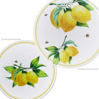 Reston Lloyd, Burner Covers For Electric Stovetop, Decorative Lightweight Tin Covers, Set of 4 (2-8 inch & 2-10 inch), Conceals Messy Drip Pans, Fresh Lemons - Image 3