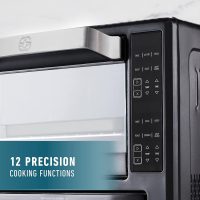 Calphalon Performance 12-in-1 Air Fry Toaster Oven with Dual Zone 12" Pizza Drawer Oven combo,Digital Precision Controls, Dark Stainless - Image 4