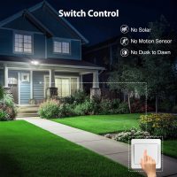Onforu 90W Flood Lights Outdoor, 10000LM Brightness LED Flood Light with 4 Heads, Switch Controlled Floodlight, IP66 Waterproof 6500K Exterior Security Lights for Outside Yard Garage Patio - Image 4