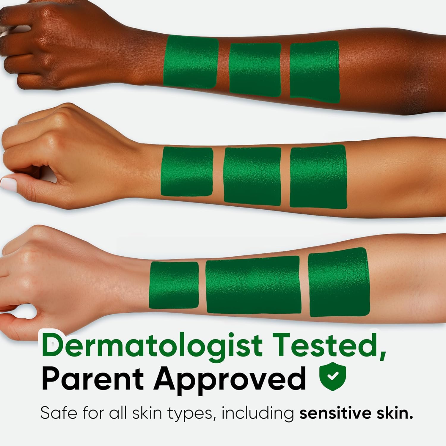 Blue Squid PRO Forest Green Face Paint Stick - Waterproof Body Paint for Adults & Kids Eye Black Baseball, Eyeblack Softball - Hypoallergenic Twist-Up Non-Toxic Makeup Stick for Cosplay, Sports, SFX - Image 7