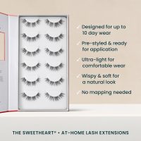 Sweetheart Doll-Eyed Lash Clusters for Women, Salon Quality At Home Eyelashes Extension Kit, 6 Lash Sets, No Lash Glue Included - Image 5